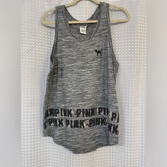 Pink Victoria Secret tank top, size L - Picture 1 of 5